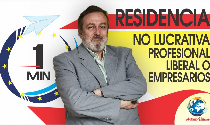 Residencia no lucrativa profesional liberal o empresarios