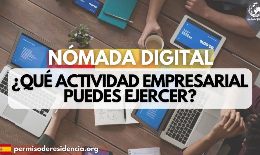 Nómada digital: ¿Qué actividad empresarial puedo ejercer?